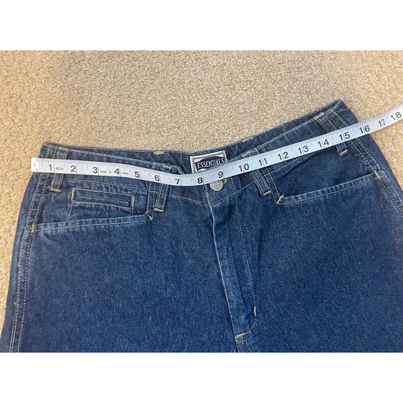 Essentials High Rise Capri Blue Mom Jeans Sz 8 - Picture 4 of 8